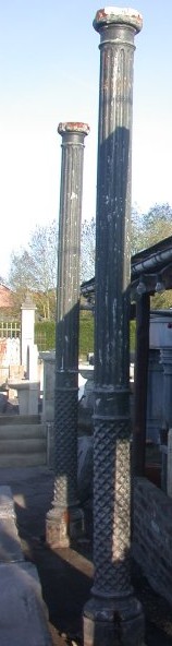 paire de colonne en fonte art déco hauteur 4m